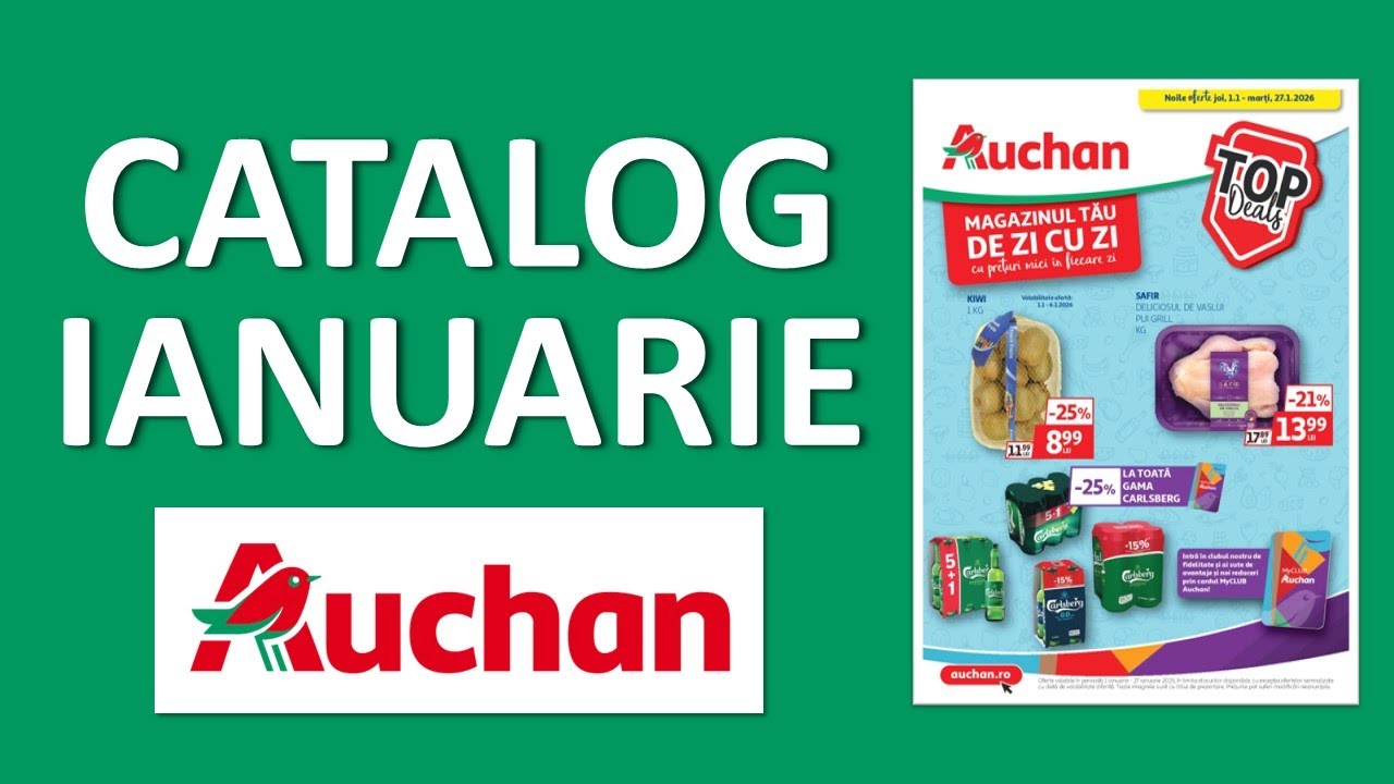 Catalog Auchan Ianuarie 2026 📘 Reduceri pana la -40%