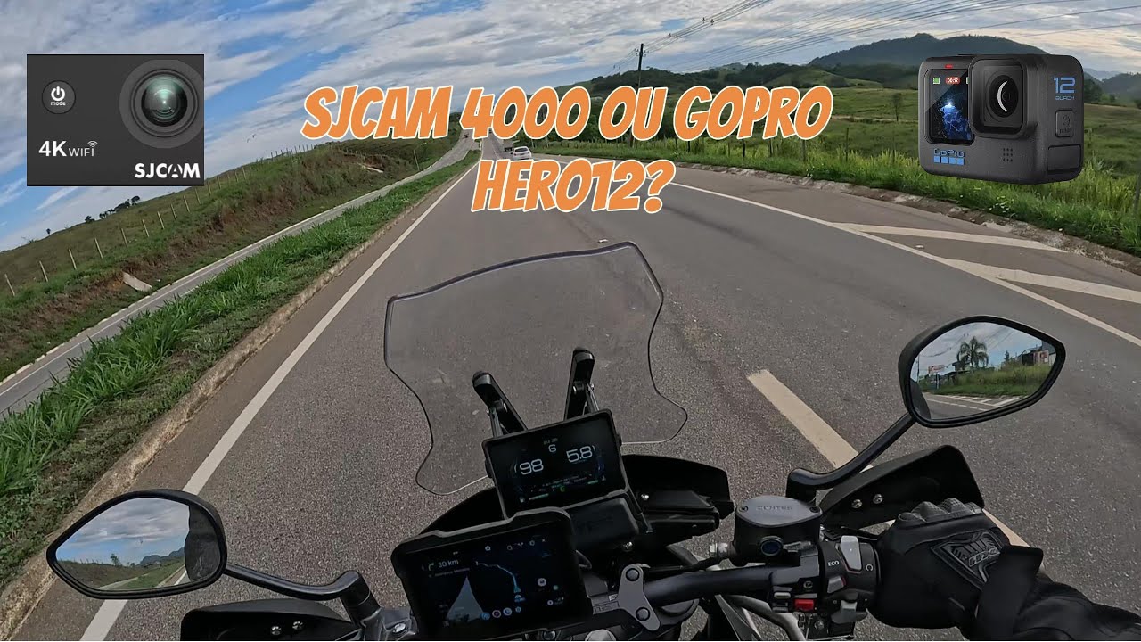 Qual câmera de ação utilizar para motovlog? (SJCAM SJ4000 x GOPRO HERO12) Motovlog POV Zontes T350X