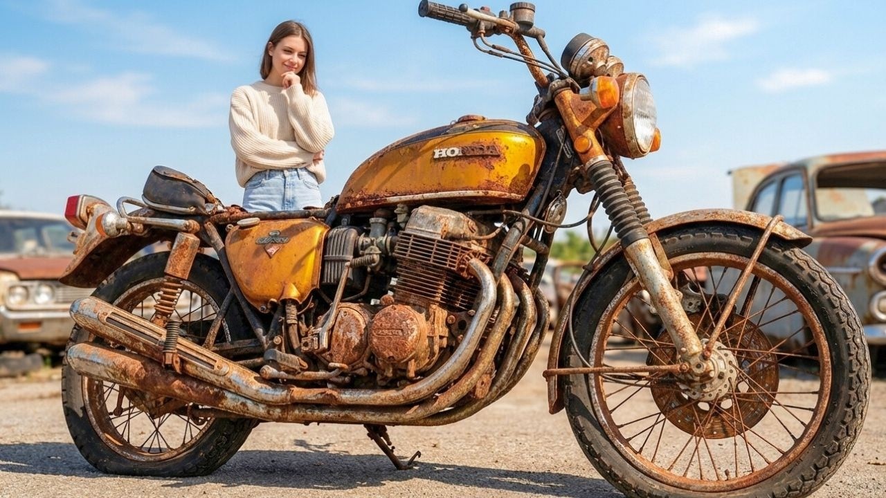 ASMR Honda CB750 Restoration | 1970 K0 Candy Gold Complete Rebuild from Rust to Glory