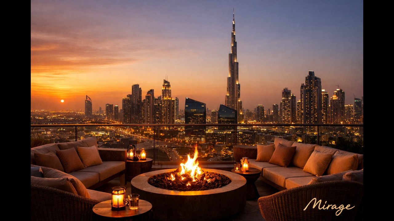Mirage Lounge – Skyline Firelight Session | Arabic Chill House