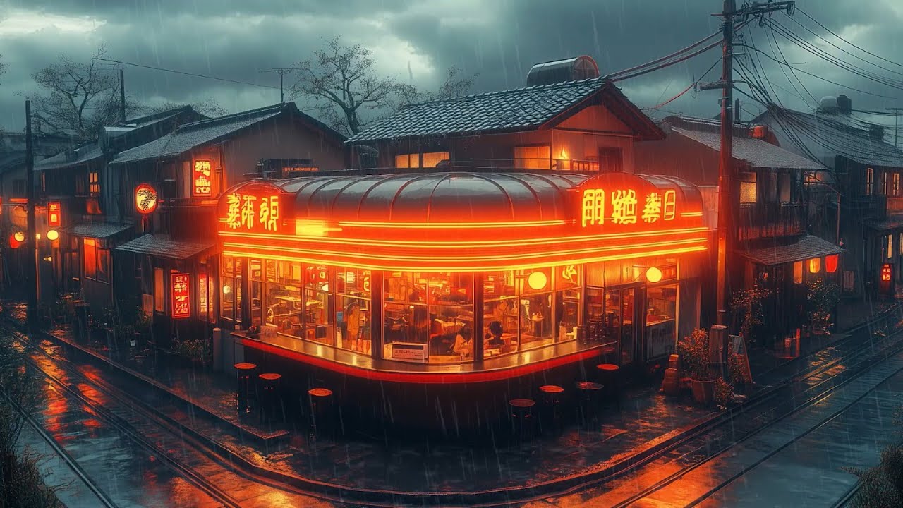 Rainy Road Tranquility ☔Lofi Music Beats | Rainy Journey, Soft Focus, Night Calm