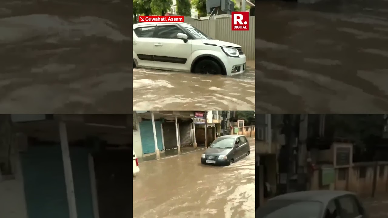 Guwahati Flooded as Heavy Rain Causes Knee Deep Waterlogging