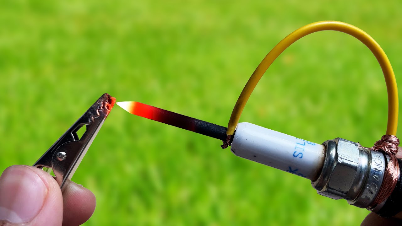 Genius Idea! How to Make a Simple Welding Machine from Spark Plugs at Home