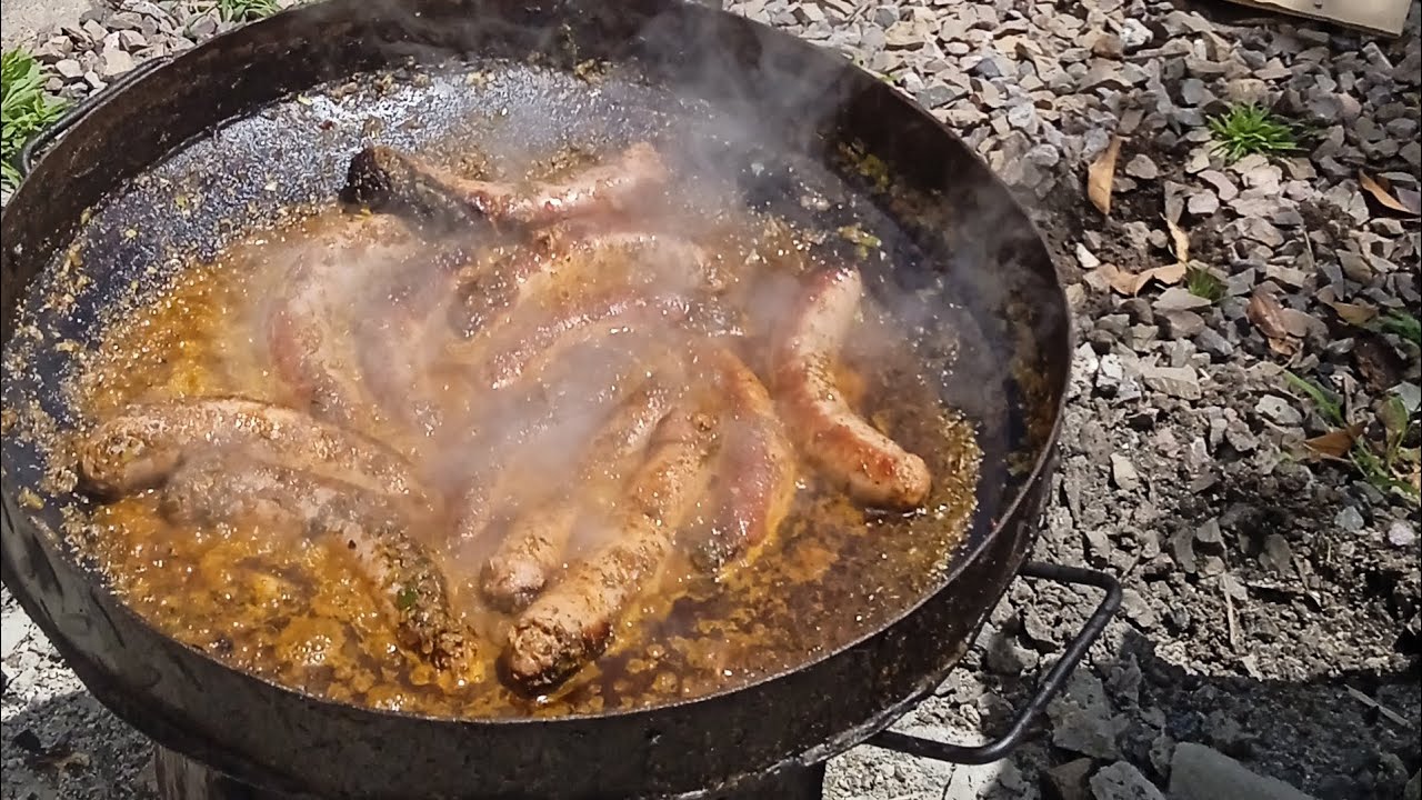Chorizos al vino blanco en el disco 🥏