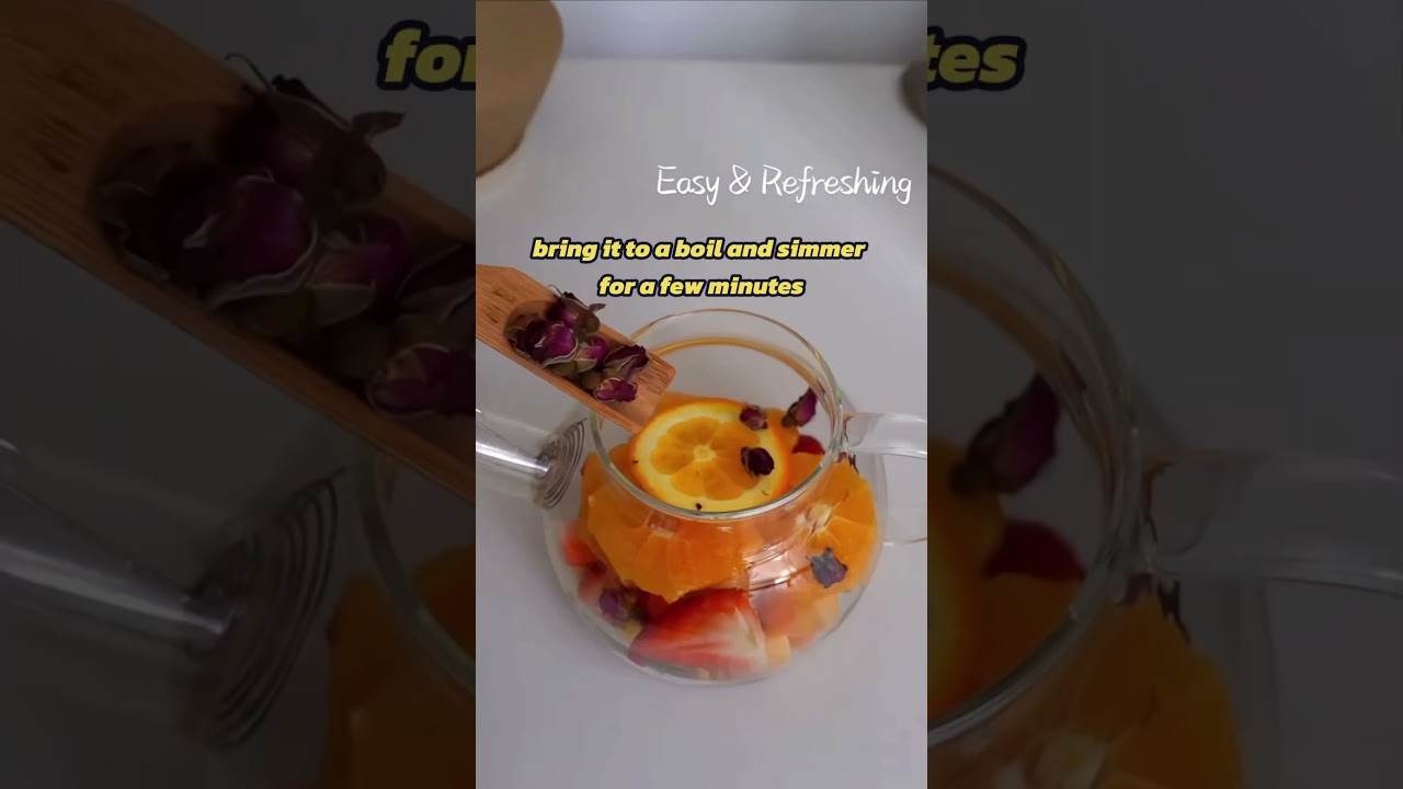 Homemade Fruit Tea &mdash; So Easy & So Refreshing! 🍎🍓🍊