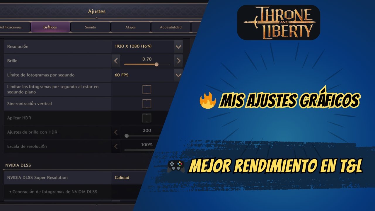 🔥 THRONE AND LIBERTY: Ajustes Gráficos que Uso para Jugar Mejor