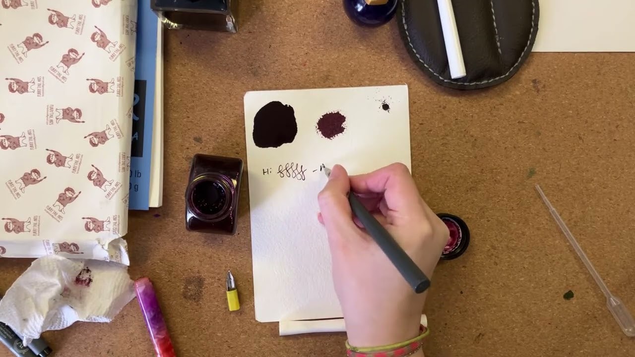 How waterproof is Ferris Wheel Press’ new waterproof ink!?! | test & chat