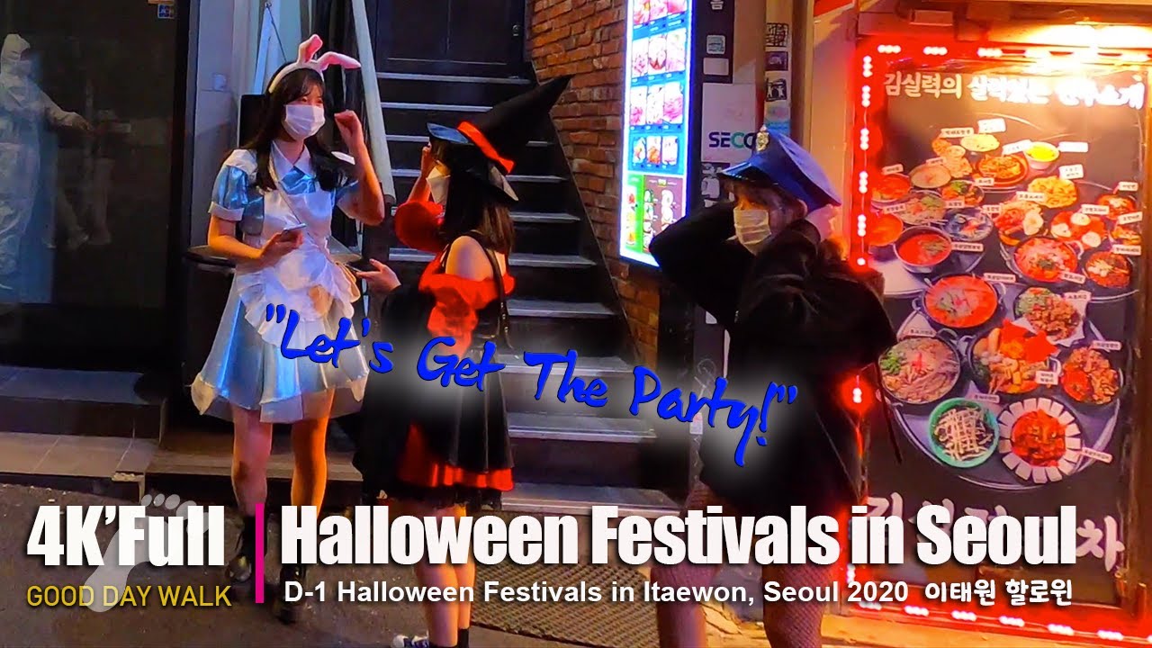 【4K.Full】 Halloween Party in Itaewon, Seoul 2020 ㅣ Festivals in Seoul Korea 서울 이태원 할로윈데이