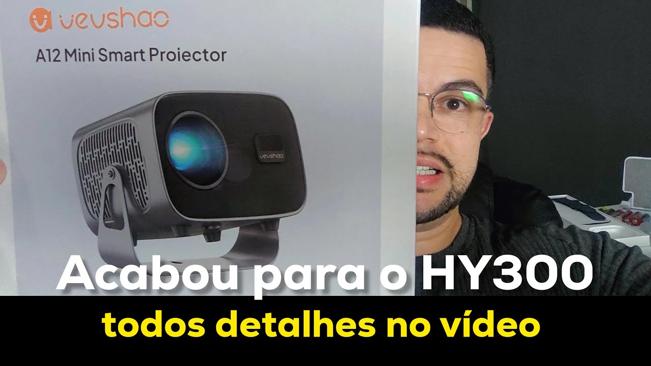 PROJETOR VEVESHAO A12 - MELHOR OPÇÃO BARATA EM 2025! Melhor que HY300 e HY320