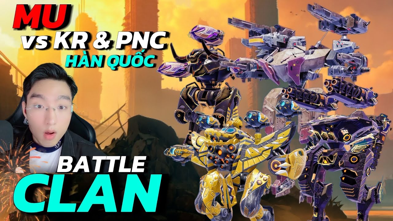 Предельное Напряжение: 2 Боя Против Команд Clan KR и PNC (Корея) | War Robots
