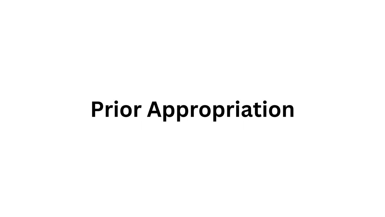 #14 Prior Appropriation | Real Estate Exam Vocab
