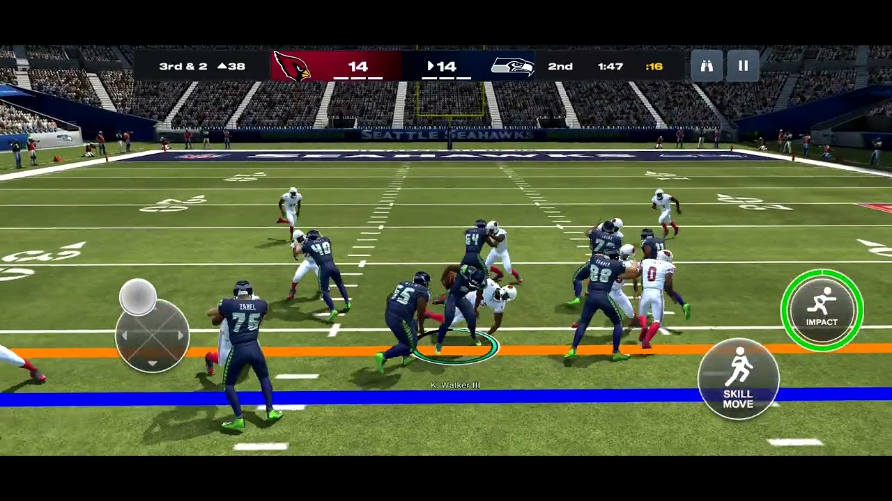 Playing Madden mobile 