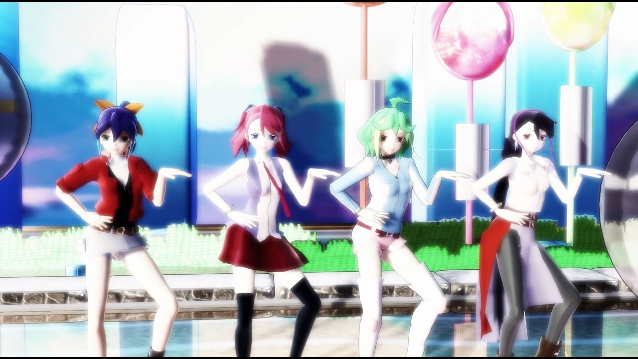 [MMD - Yu-Gi-Oh! ARC-V]  ITZY - UNTOUCHABLE -- Serena, Yuzu, Rin, Rui