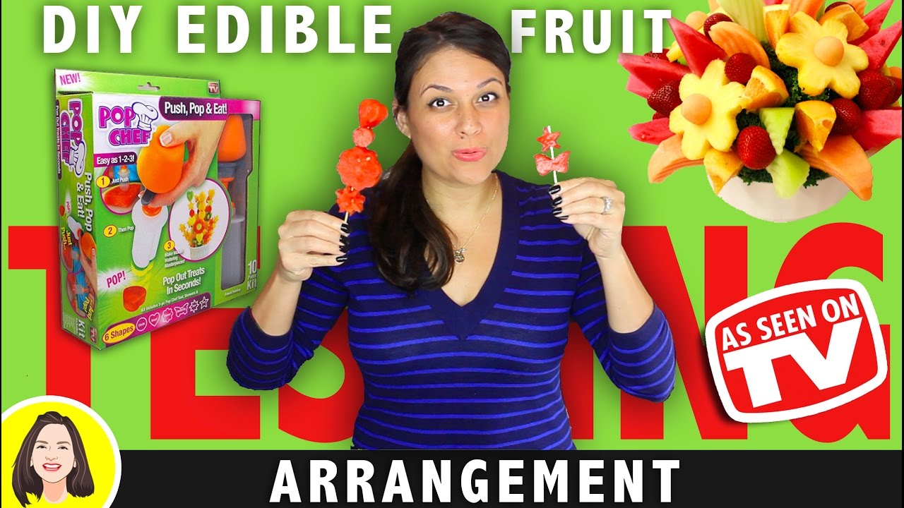 DIY EDIBLE ARRANGEMENTS POP CHEF REVIEW | TESTING AS SEEN ON TV PRODUCTS