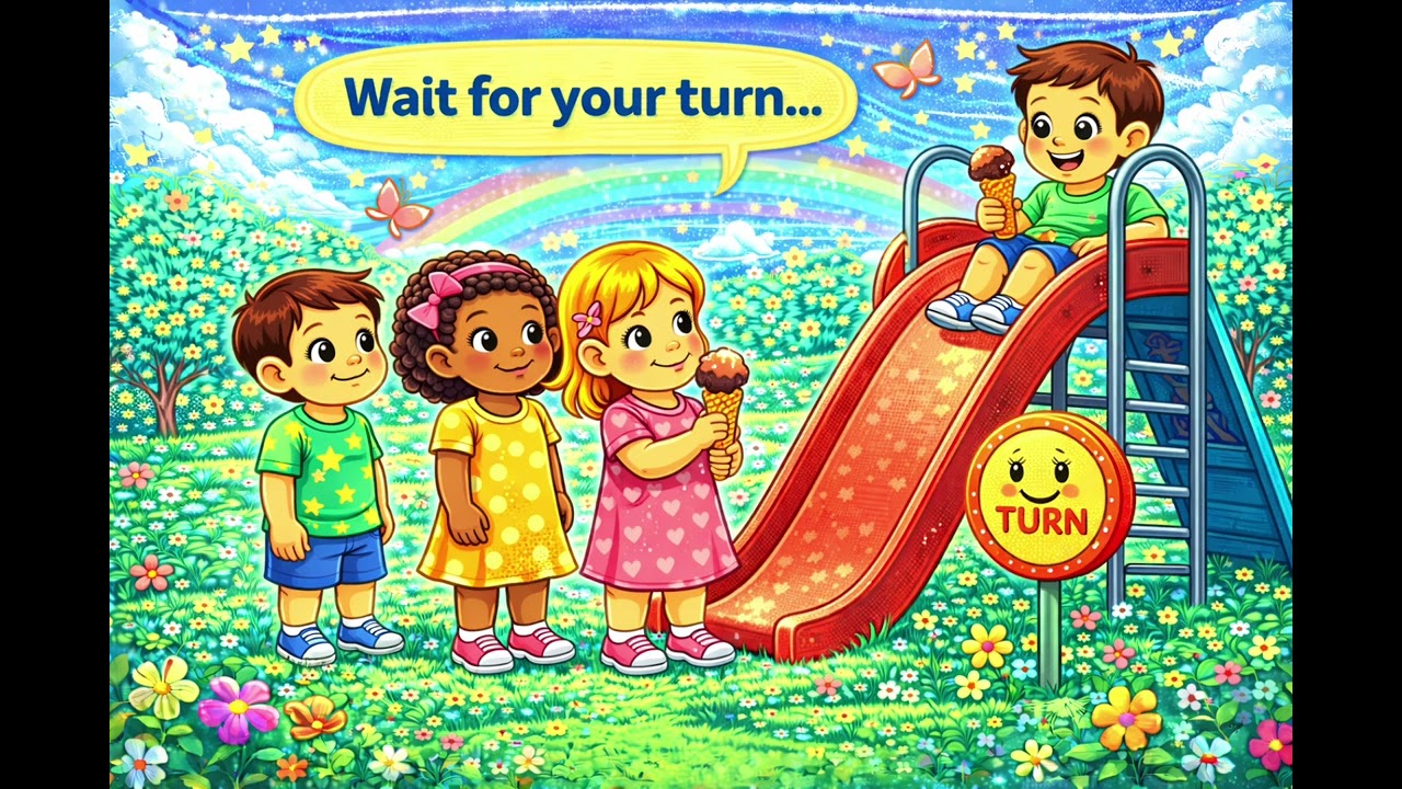 Wait Your Turn Song for Kids ⏳😊