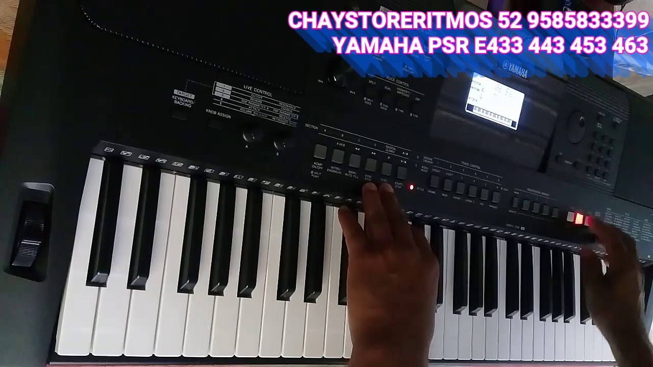 Yamaha psr e463 paquete de ritmos expancion.