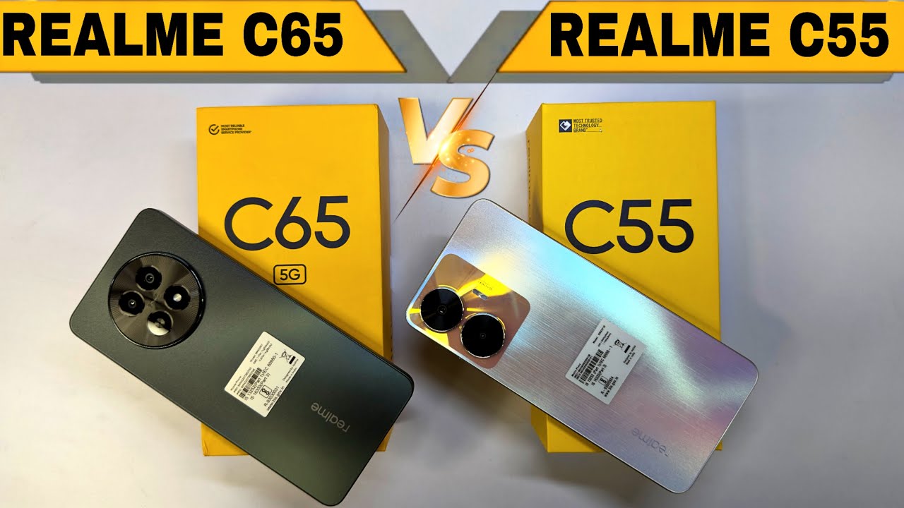 Realme C65 5G 🆚 Realme C55 ⚡ Unboxing || Comparison || Camera || Price || Full Details in Hindi