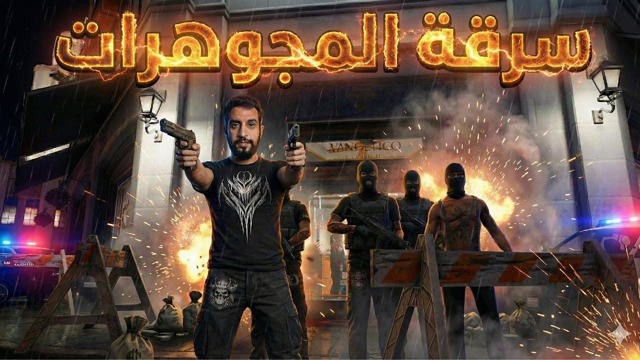 سرقة المجوهرات الكبرى 💎🔥  هروب مجنون من الشرطة في آخر لحظة!