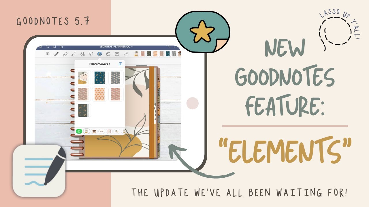 New GoodNotes 5 Feature: “ELEMENTS” | The absolute best feature for Students & Digital Planners!