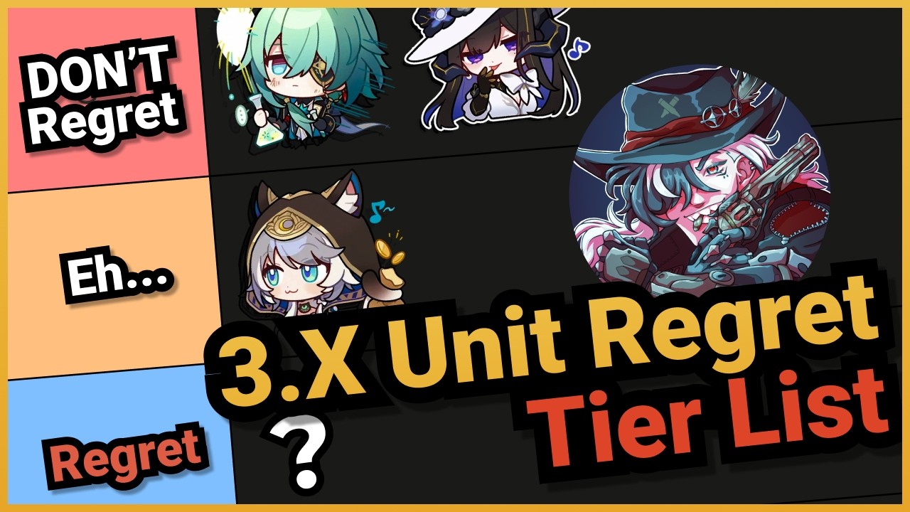 3.X Unit Regret Tier List! | Honkai Star Rail 3.8