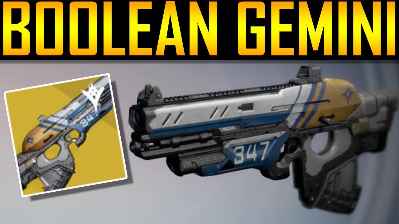 Destiny - BOOLEAN GEMINI! EXOTIC SCOUT RIFLE!