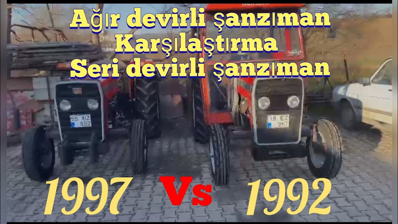 MF 240 S AĞIR DEVİR SERİ DEVİR ŞANZIMAN TESTİ  1992 VS 1997 ŞANZIMAN KARŞILAŞTIRMASI