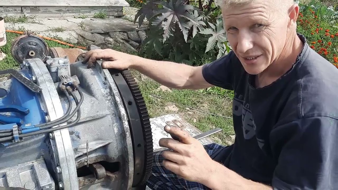 Подготовка к установке кпп рено б18 на двигатель ямз без переходной плиты и проточки маховика