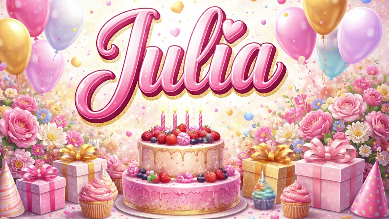 Sto Lat Julia, Julka, Julcia 🎉 | Urodzinowo / Imieninowa Piosenka Pełna Życzeń 💖