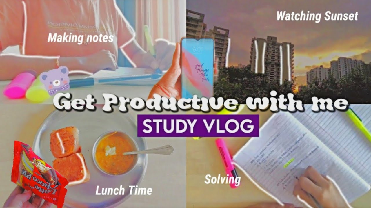 Get Productive With Me 🌻 | Study Vlog INDIA 🇮🇳 | Aesthetic 6:00 AM Productive Day In My Life |