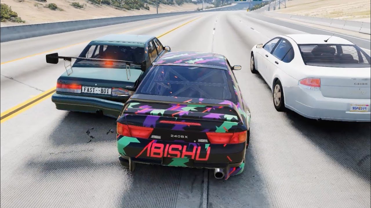 Street Racing Crashes #2 - Beamng.Drive