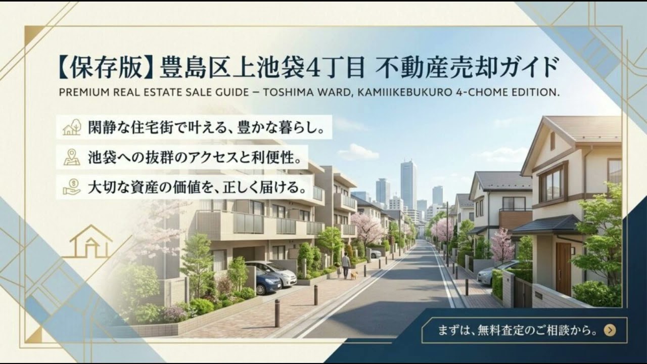 【音声ガイド】上池袋4丁目の不動産売却ガイド