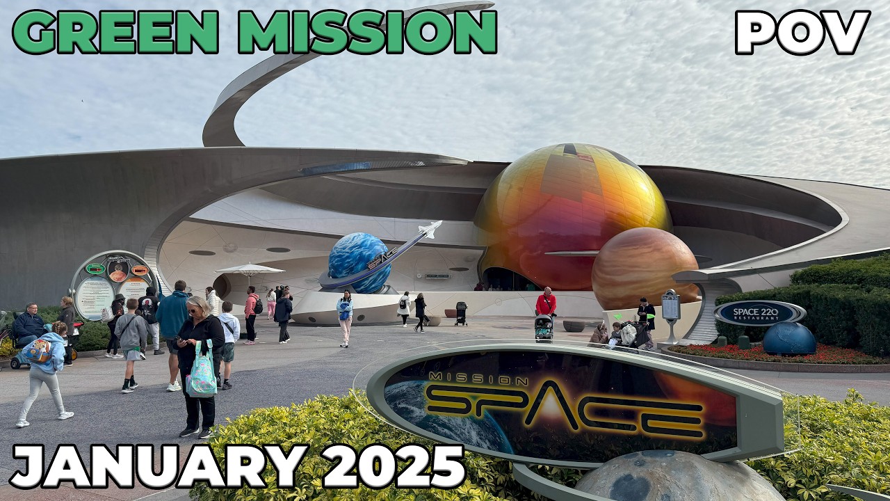 Mission Space - Green Mission Ride POV (4k Epcot) - January 2025