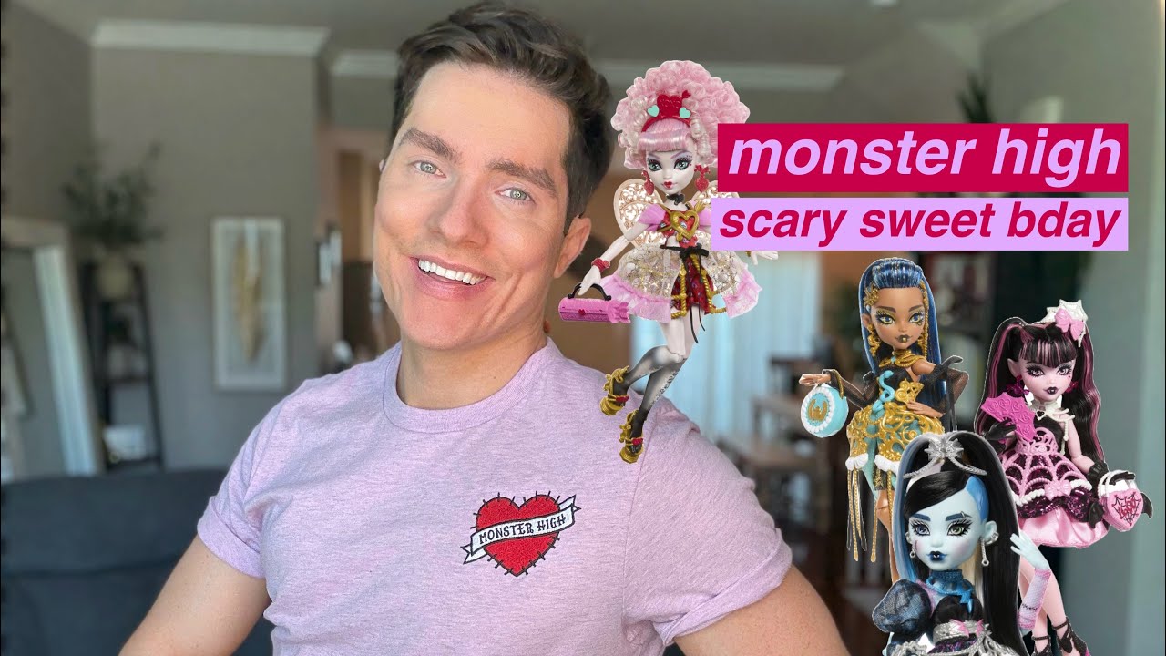 Monster High Scary Sweet Birthday Dolls G3 Unboxing & Fashion Review Draculaura Frankie Cupid Cleo