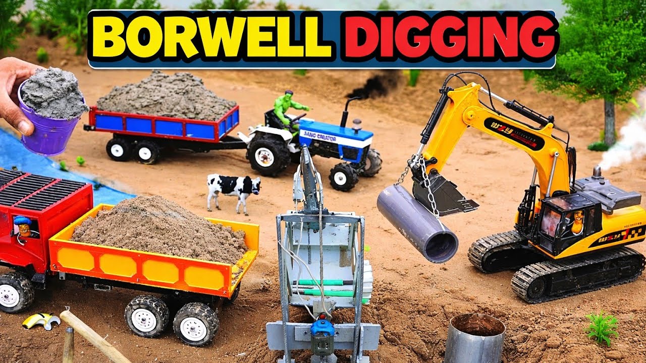 #borewelldigging#diyproject#villagelife#rcmachine#construction#homemade rcjcb