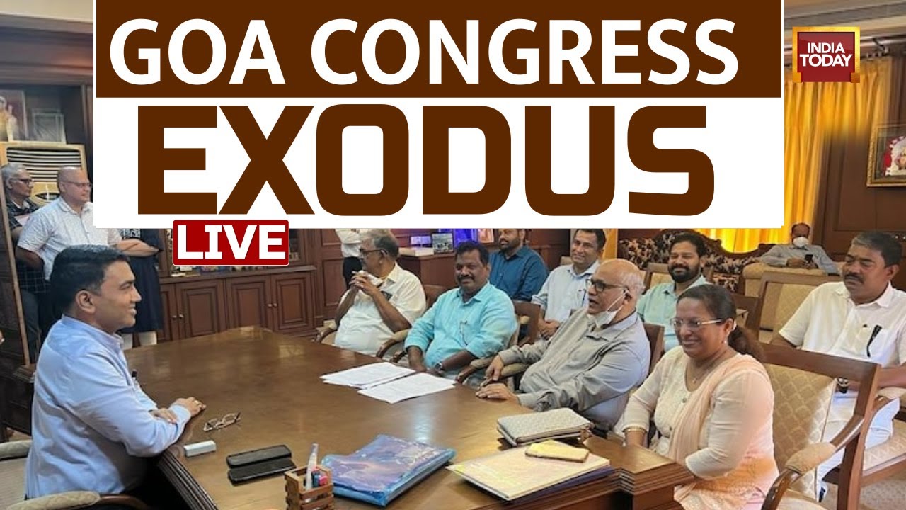 Goa Congress LIVE News | 8 MLAs Dump Congress, Join BJP In Goa | Pramod Sawant News | Goa News