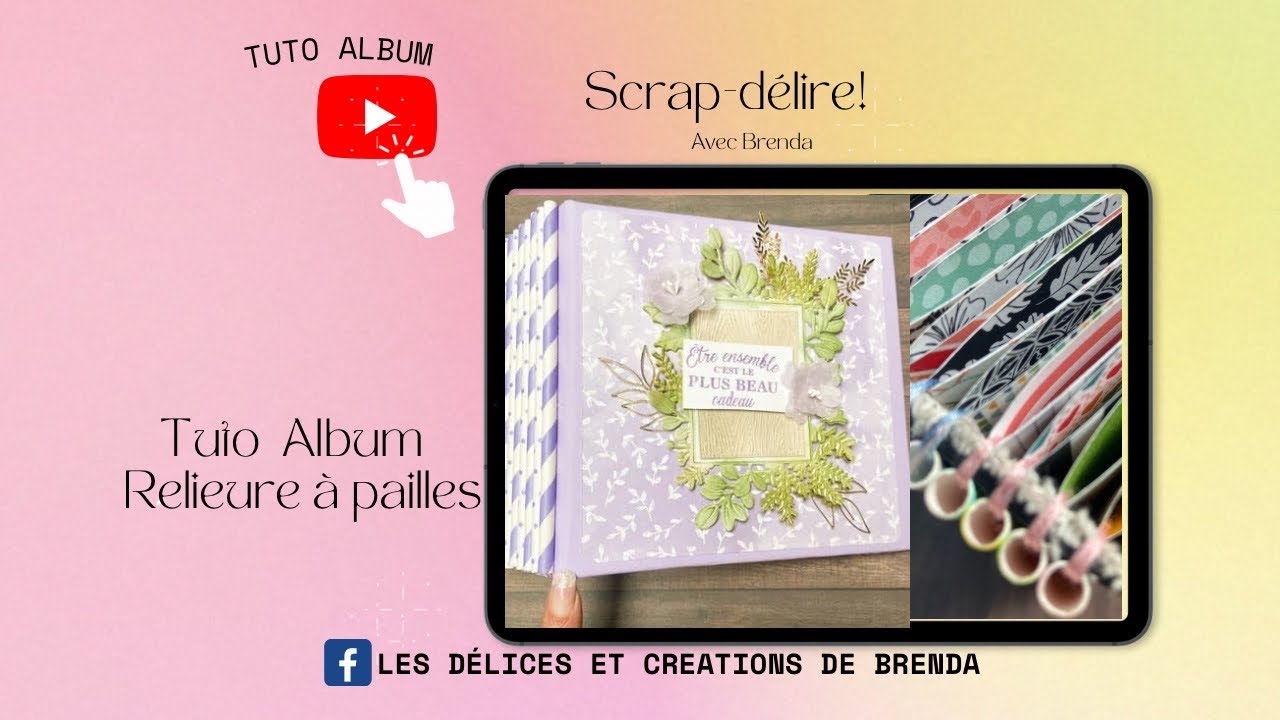 Tutoriel Album photo / reliure à pailles