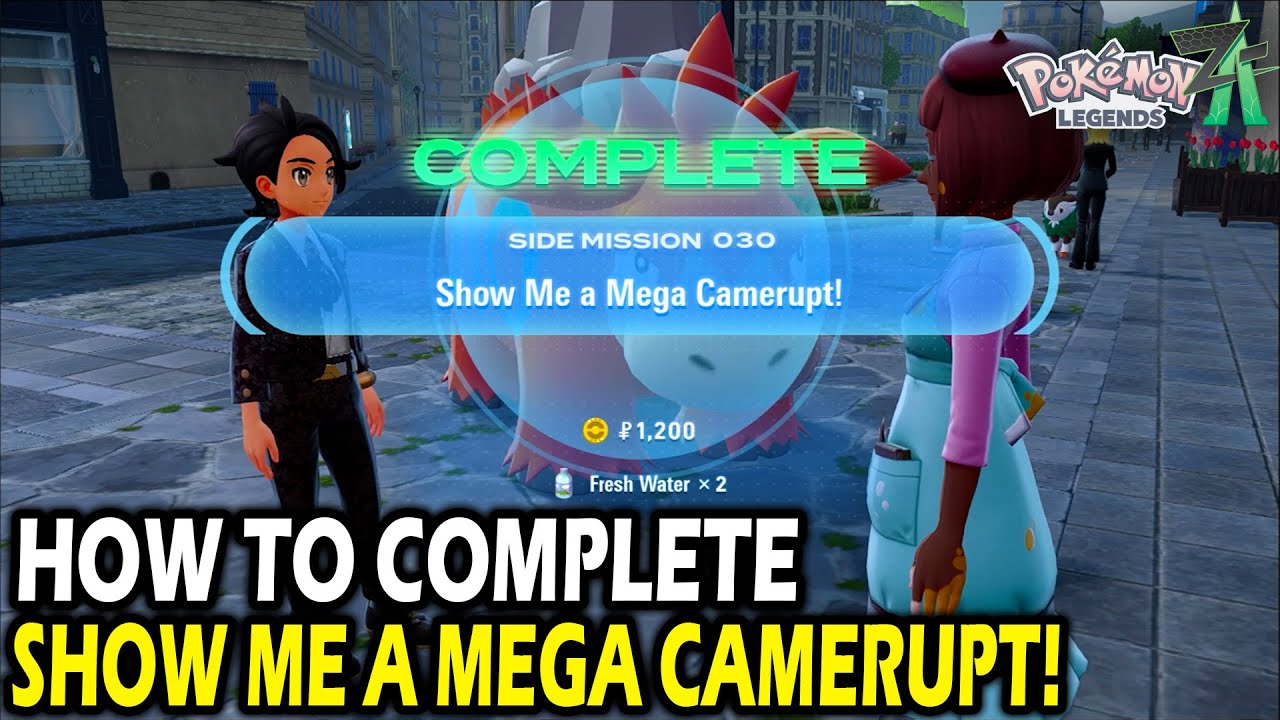 How to Complete Show Me a Mega Camerupt! on Pokemon Legends ZA (Side Mission 030)
