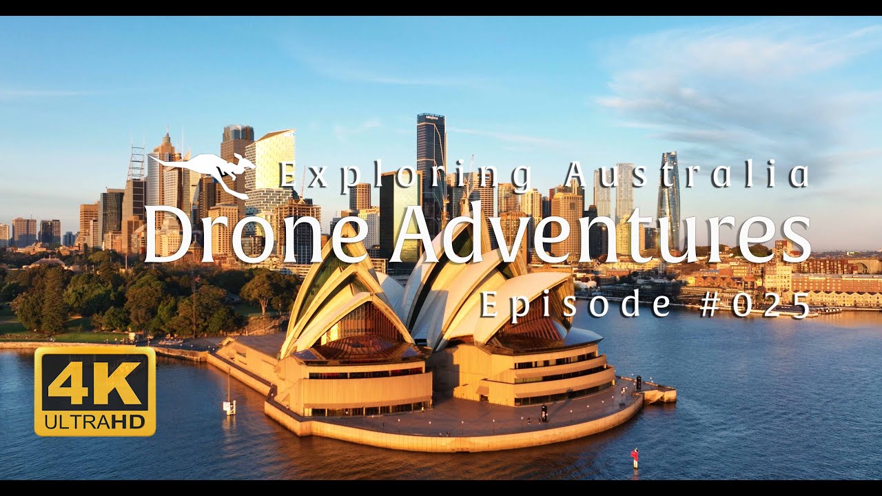 Drone Australia Gliding Ep025: Sydney Views | Opera House, Harbour Bridge & Hyde Park | DJI Mavic 4K