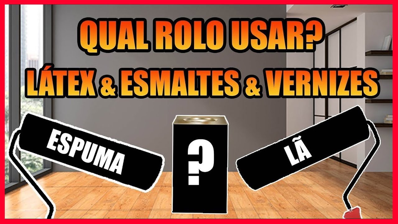 Que Tipo De Rolo Usar Para Pintar Tintas LÁTEX, ESMALTES, VERNIZES e TEXTURAS ?