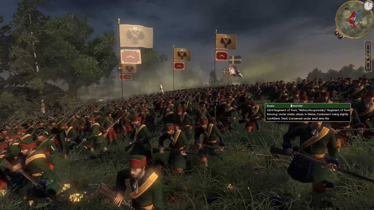 Empire: Total War (Darthmod 8.0.1) campaign Land Battle [Sweden VS Russia] #2