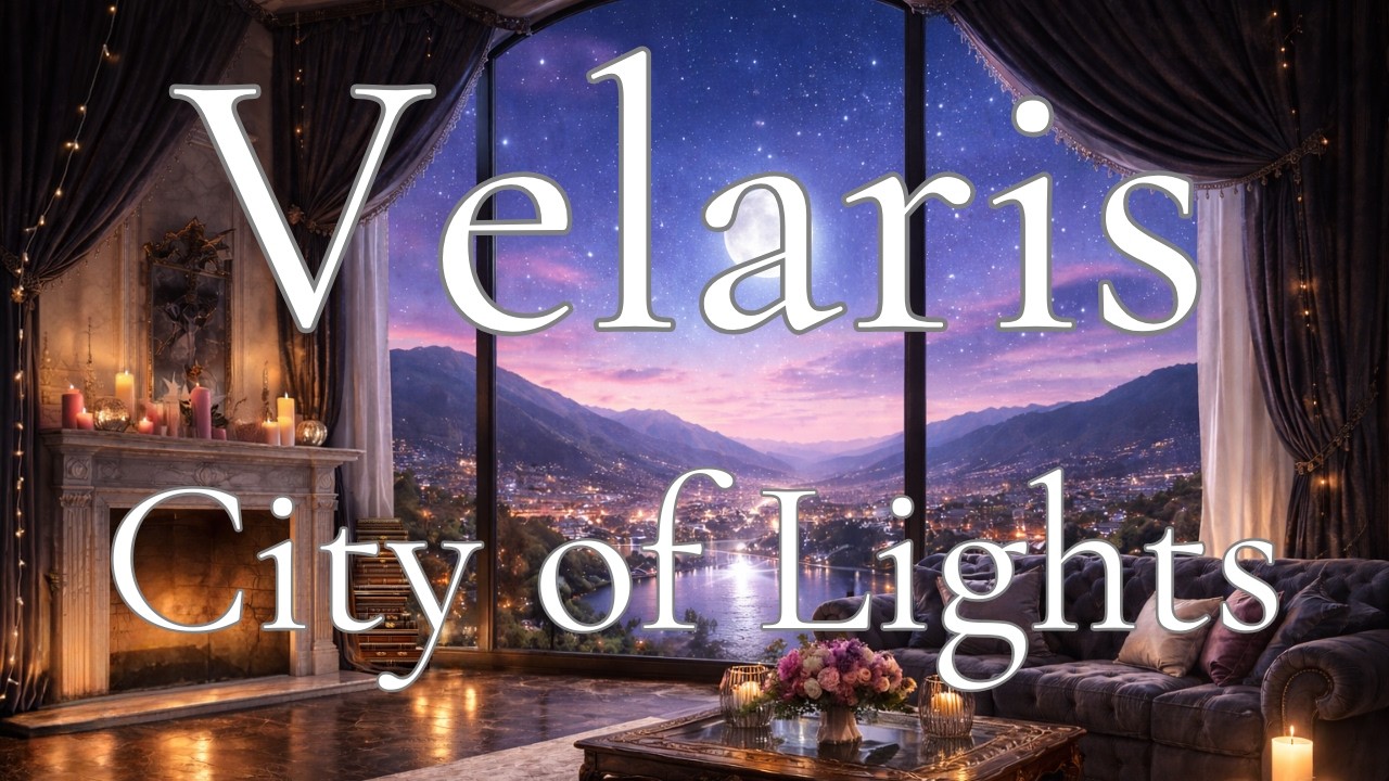🌙 Velaris Apartment at Night ✨ Cozy Fantasy Ambience | ACOTAR Inspired Night City
