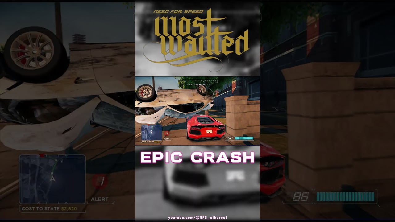 NFS Most Wanted 2012 Beta Build: EPIC Crash! 😲 #NFS_ethereal