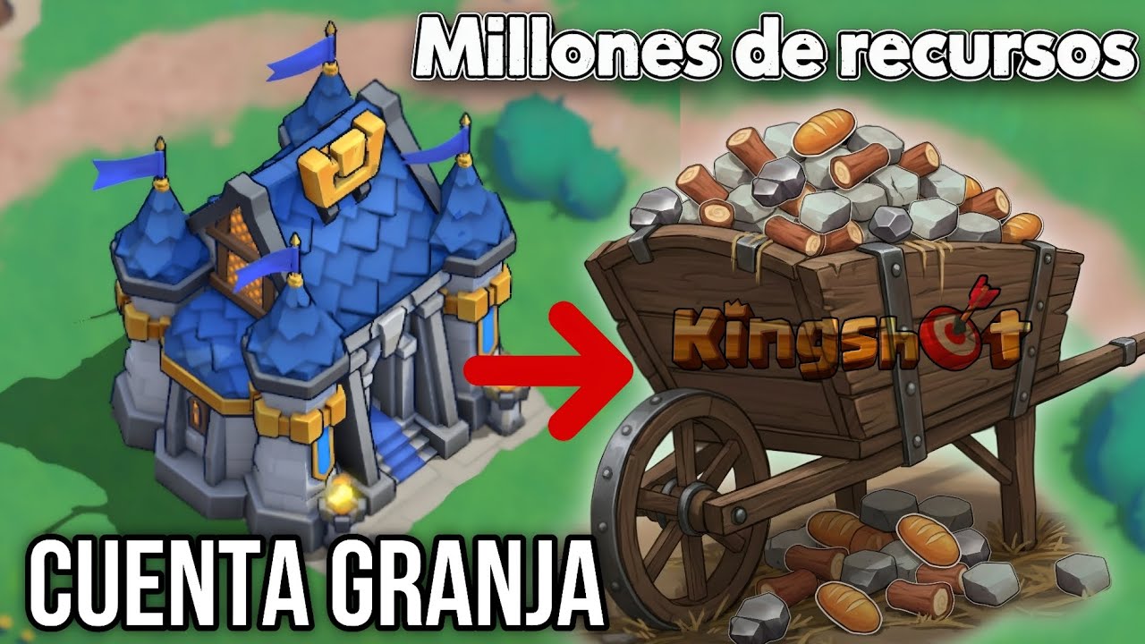 Cómo tener RECURSOS INFINITOS en Kingshot 🎯 Guía de Cuenta Granja🍞🪵🪨