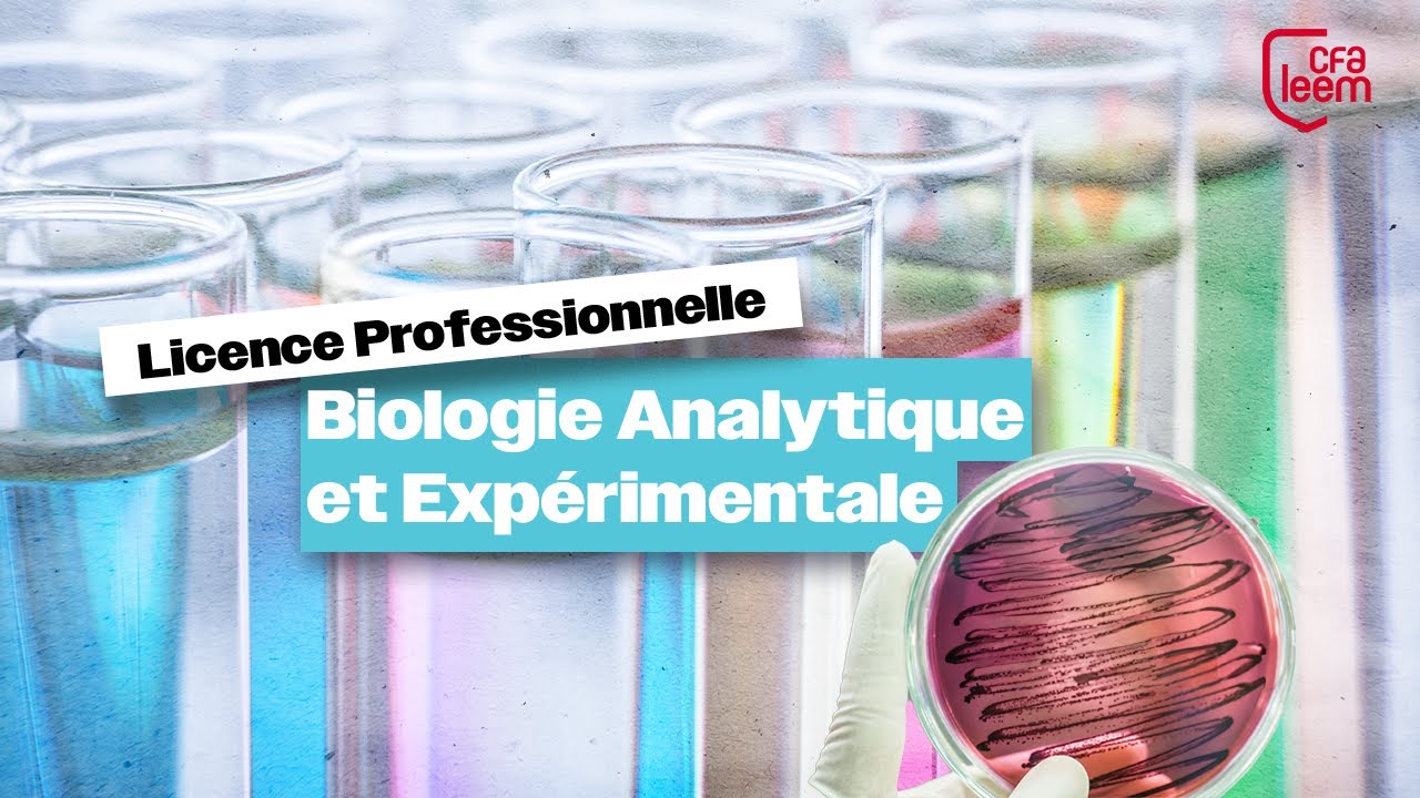Licence Professionnelle Biologie Analytique et Expérimentale - ESTBA Paris x CFA Leem Apprentissage