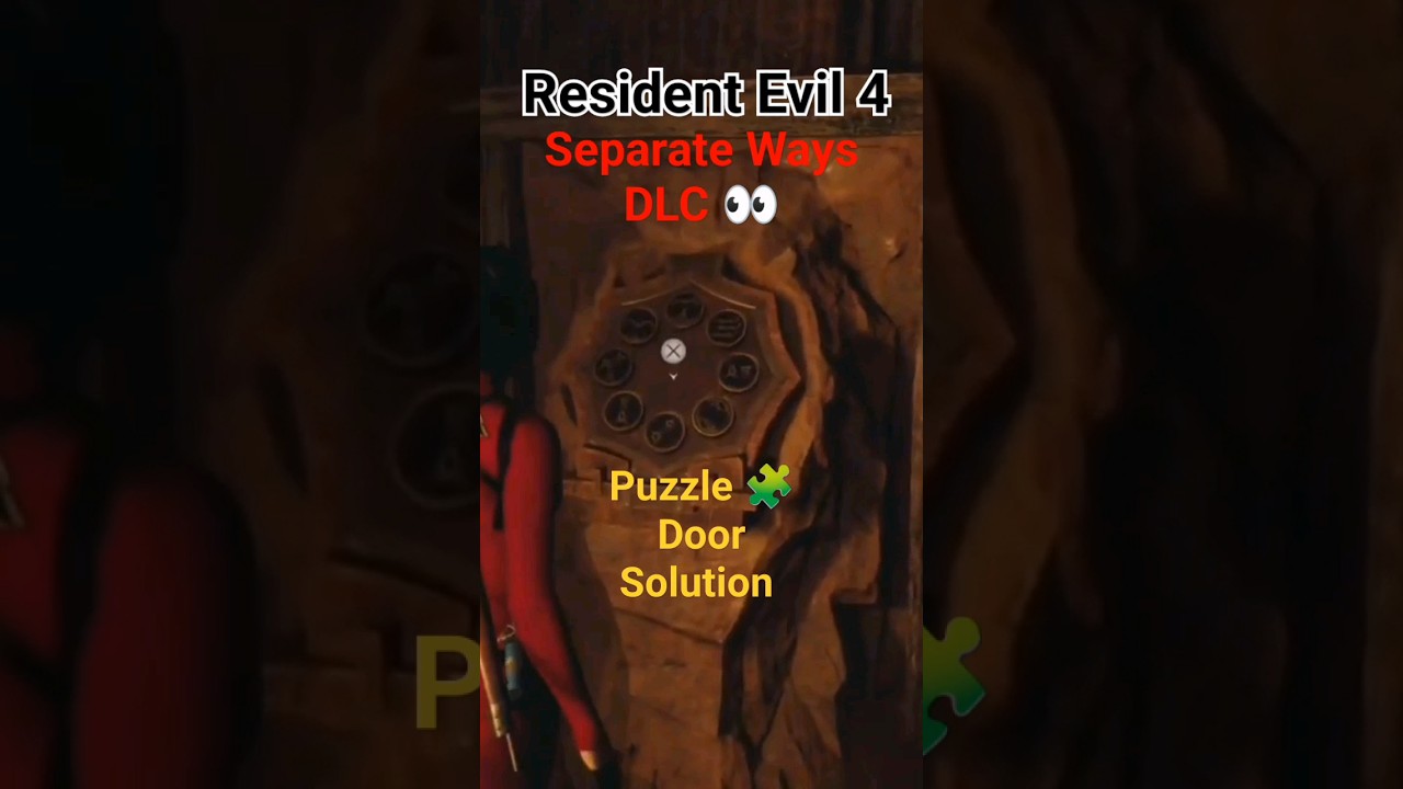 How to Unlock Puzzle Door Chapter 1 RE4 Separate Ways DLC 💯 Press 1*2*3 #re4dlc #separateways #re4