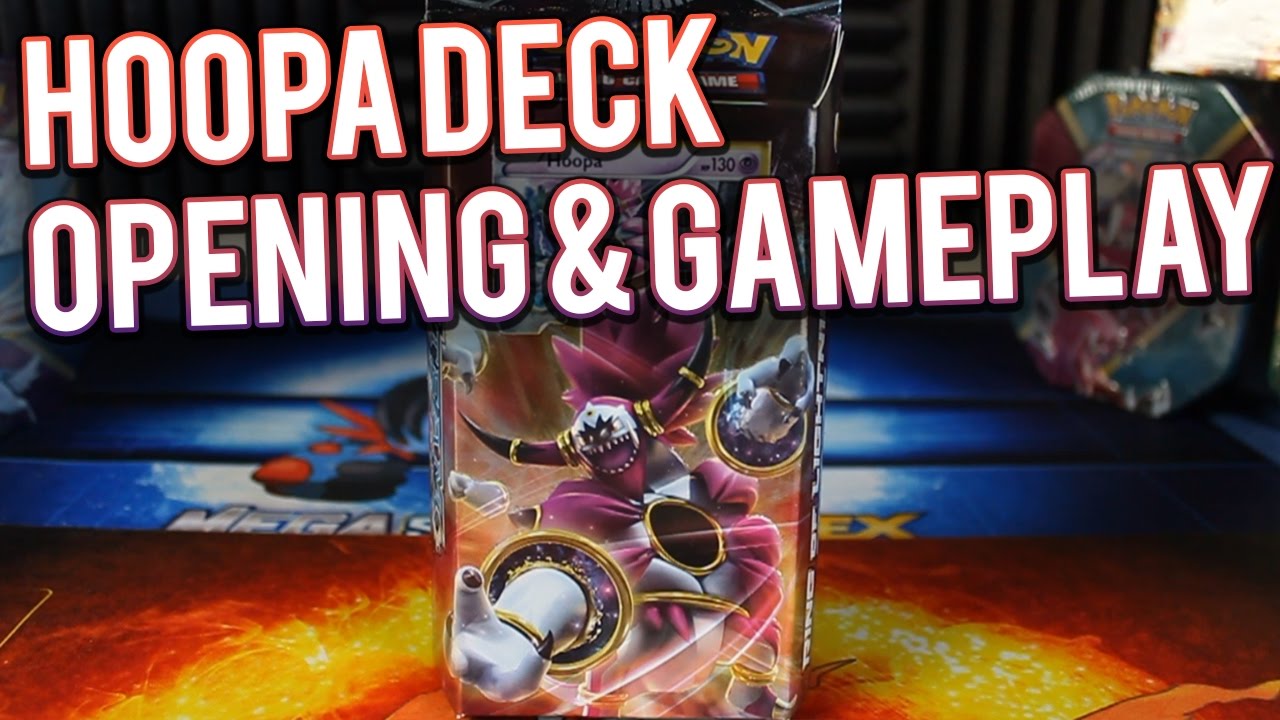 Pokemon Cards - Ring of Lightning Hoopa Steam Siege Theme Deck Opening & Gameplay
