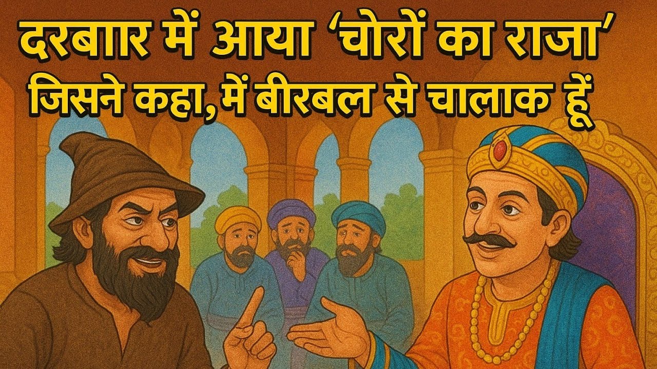 अकबर बीरबल की मजेदार || हिंदी कहानी दरबार में आया ‘चोरों का राजा’ जिसने कहा,मैं बीरबल से चालाक हूँ!”