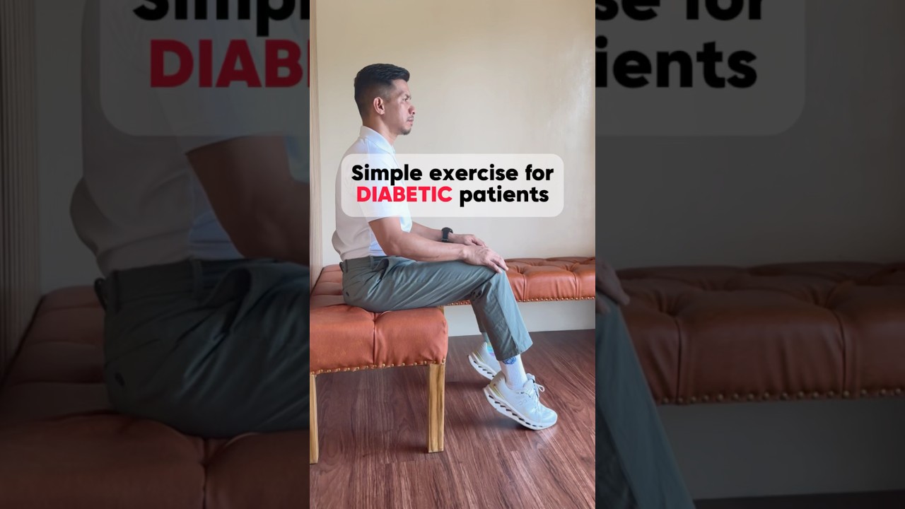 Simple exercise for DIABETIC patient that can burn up to 52% of blood sugar. #diabetes #diabetic