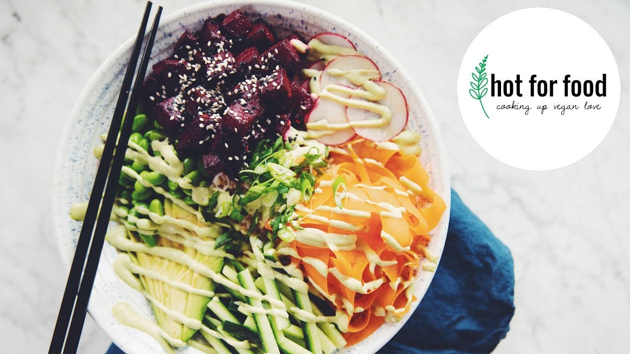 vegan tuna poke bowl (easy grain bowls ep #2) | hot for food