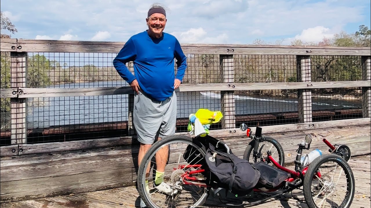 John’s solo trike ride on Nature Coast Trail from Chiefland FL. 2/15/26